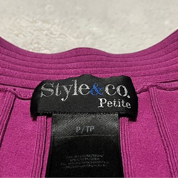 Style & Co. Vibrant Magenta Top - Picture 3 of 3